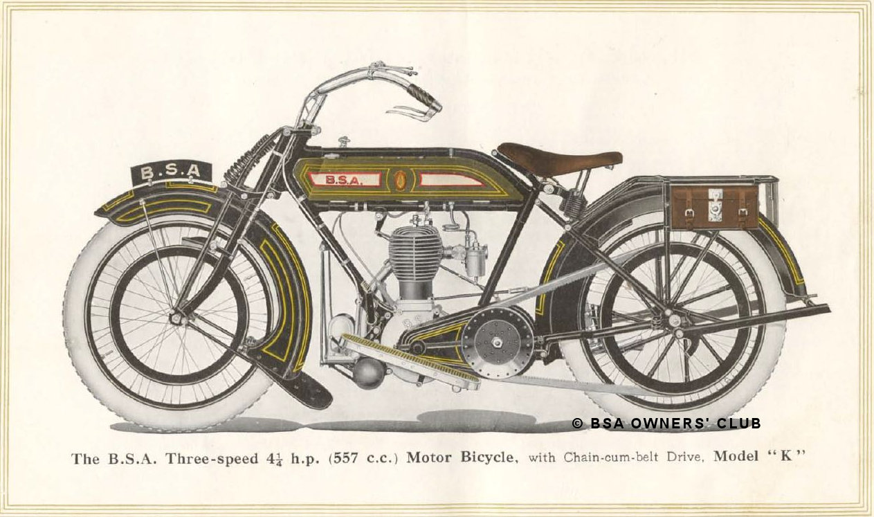 Model K The BSA 4.5hp (Chain-cum-Belt Drive)