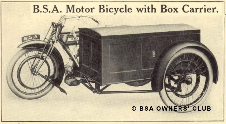 Motor Bicyle with Box Carrier