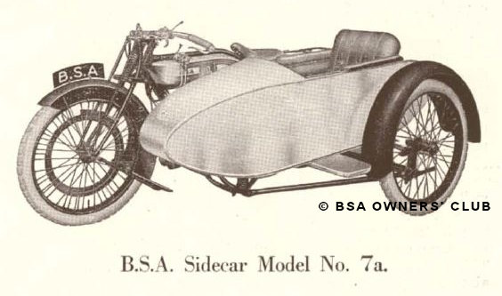 Sidecar Model No 7a