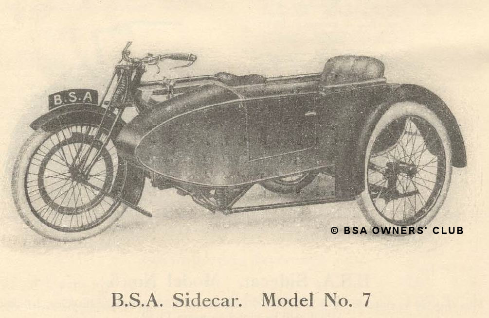 Sidecar Model No 7