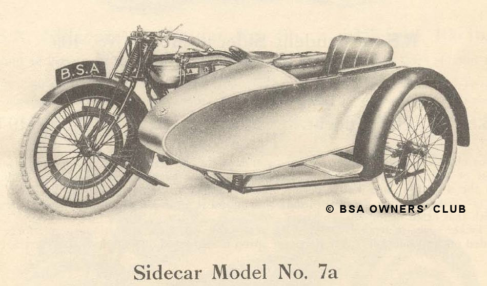 Sidecar Model No 7a