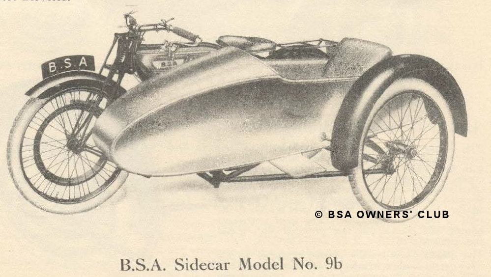 Sidecar Model No 9b