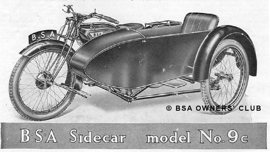 Sidecar Model No 9c