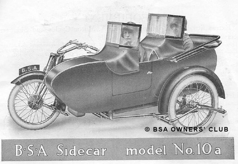 Tandem Sidecar Model No 10a