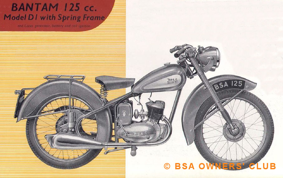 D1 Bantam 125cc Spring Frame