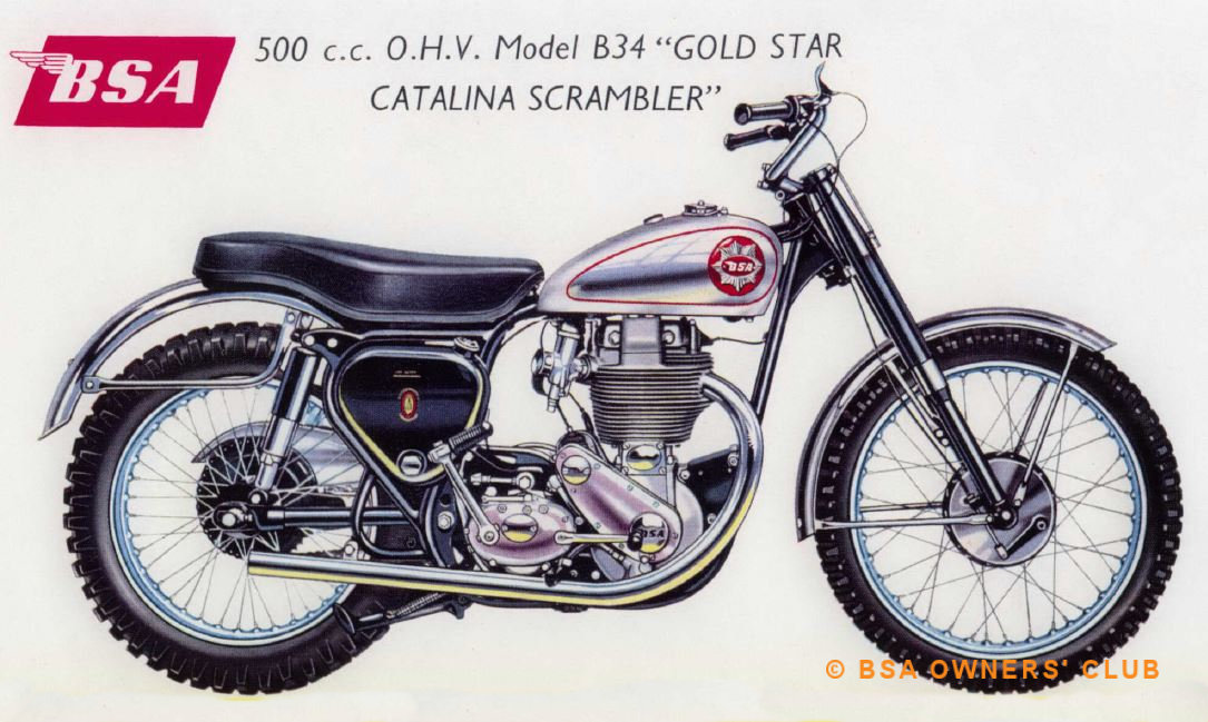B34 500cc Gold Star Catalina Scrambler