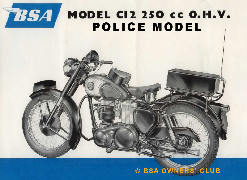 C12 250cc OHV Police Model