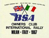 1967 Rally Plaque