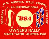 1970 Rally Plaque