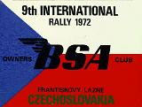 1972 Rally Plaque