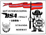 1986 Rally Plaque