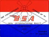 1991 Rally Plaque