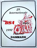 1992 Rally Plaque