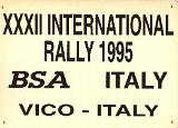 1995 Rally Plaque